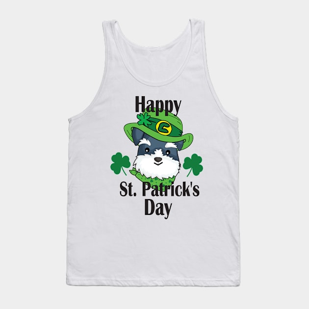 St Patricks Day Leprechaun Dog Tank Top by Gift Designs